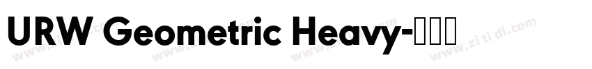URW Geometric Heavy字体转换